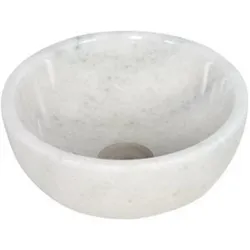 Plieger, Babybadewanne, Mini Round Wachs Plum - 26x26x12cm - Marmor Weiss