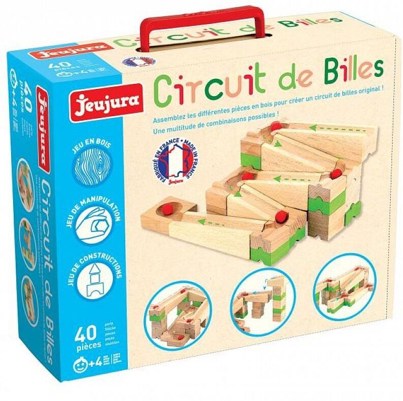 Circuit de billes 40 pièces - Jeujura
