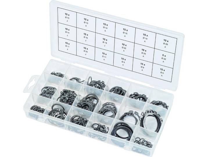 Assortiment Circlips 225 Pcs Fixation Sécurisée Arbres Et Alésages - Smallrig