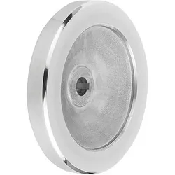 SCHEIBENHANDRAD D1=100 PASSBOHRUNG MIT NUT D2=10H7, B3=3, T=11,4 ALUMINIUM, OHNE GRIFF