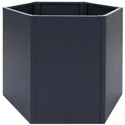 PROREGAL Hochbeet | HxBxT 77x100x88cm | Metallhochbeet Gemüse-/Pflanzbeet | Anthrazit |Blumenkasten Pflanzkübel Garten Stahl