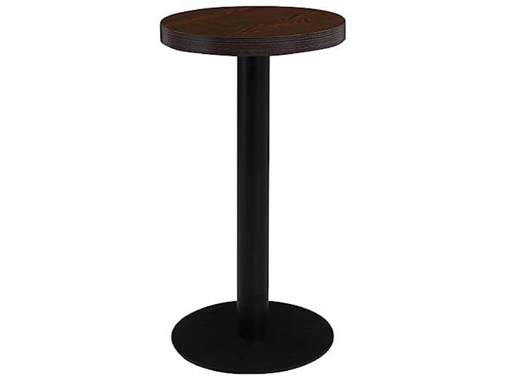 vidaXL Bistrotisch für 2 Personen Bartisch Bartresen Stehtisch Tresentisch Esstisch Tisch Küchentisch Partytisch Dunkelbraun 40cm MDF