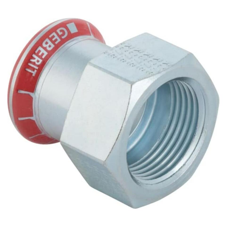 Geberit Geb. Mapress FZ mf/mf 35x1 - Mapress FZ muf/muf w/udv.gevind d35mm R1 (Rohrverschraubung) (21820)