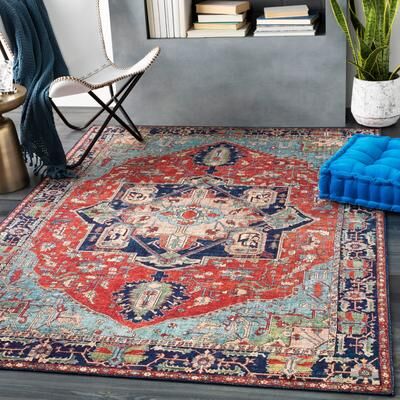 Livabliss Tiersen Vintage Persian Medallion Area Rug