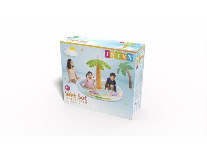 Planschbecken INTEX »PALM TREE SPRAY POOL« , bunt, B:173cm H:104cm, 6-phtalafreies PVC, Planschbecken, Planschbecken, BxH: 173x104 cm