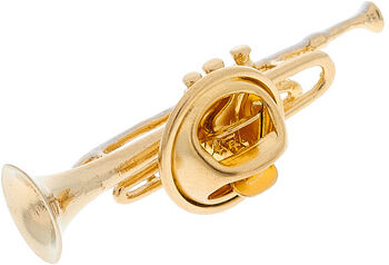 ART of Music Pin Trumpet vergoldet