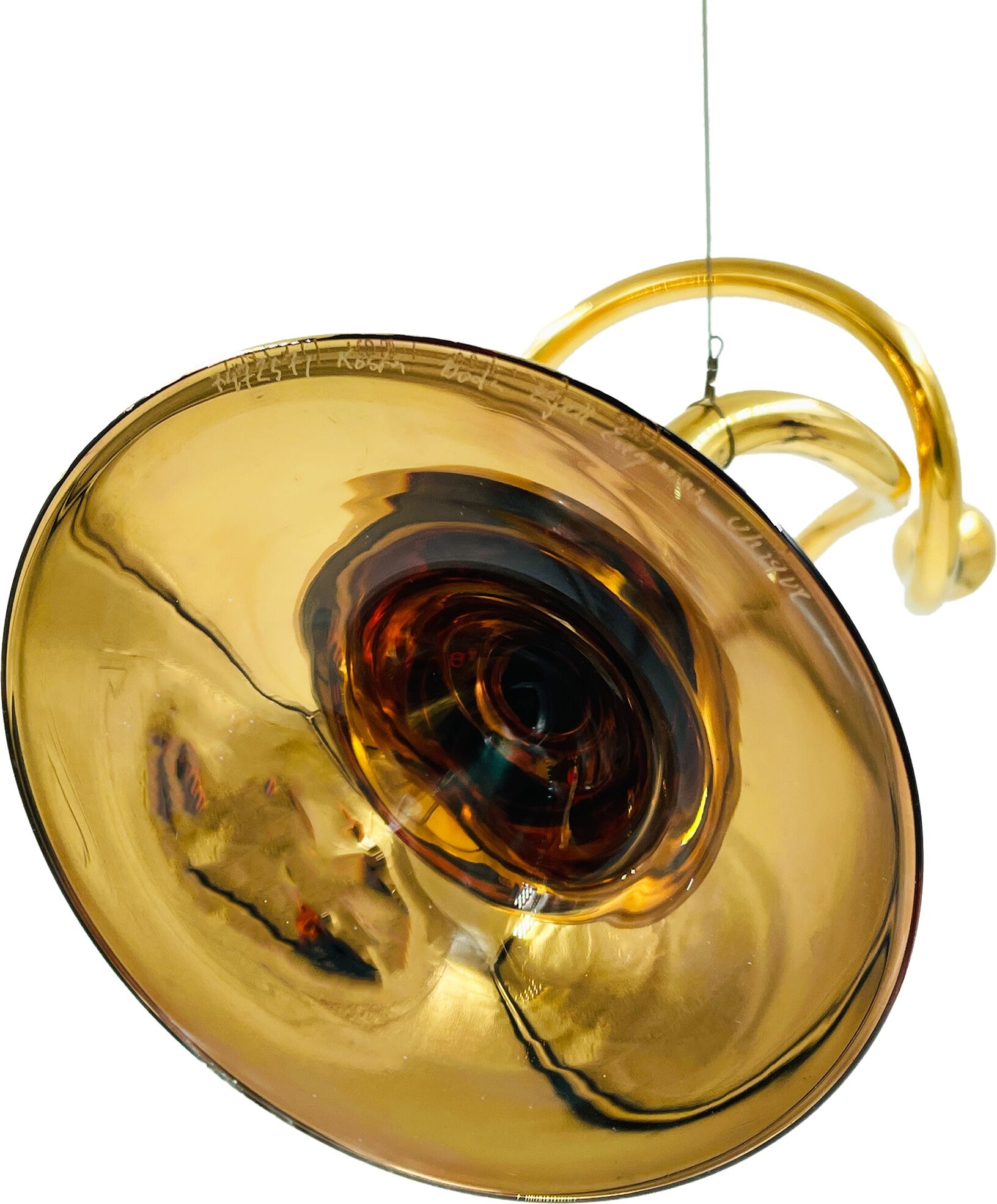 Armstrong Blues Glass Trumpet Loop, Unik - Kosta Boda