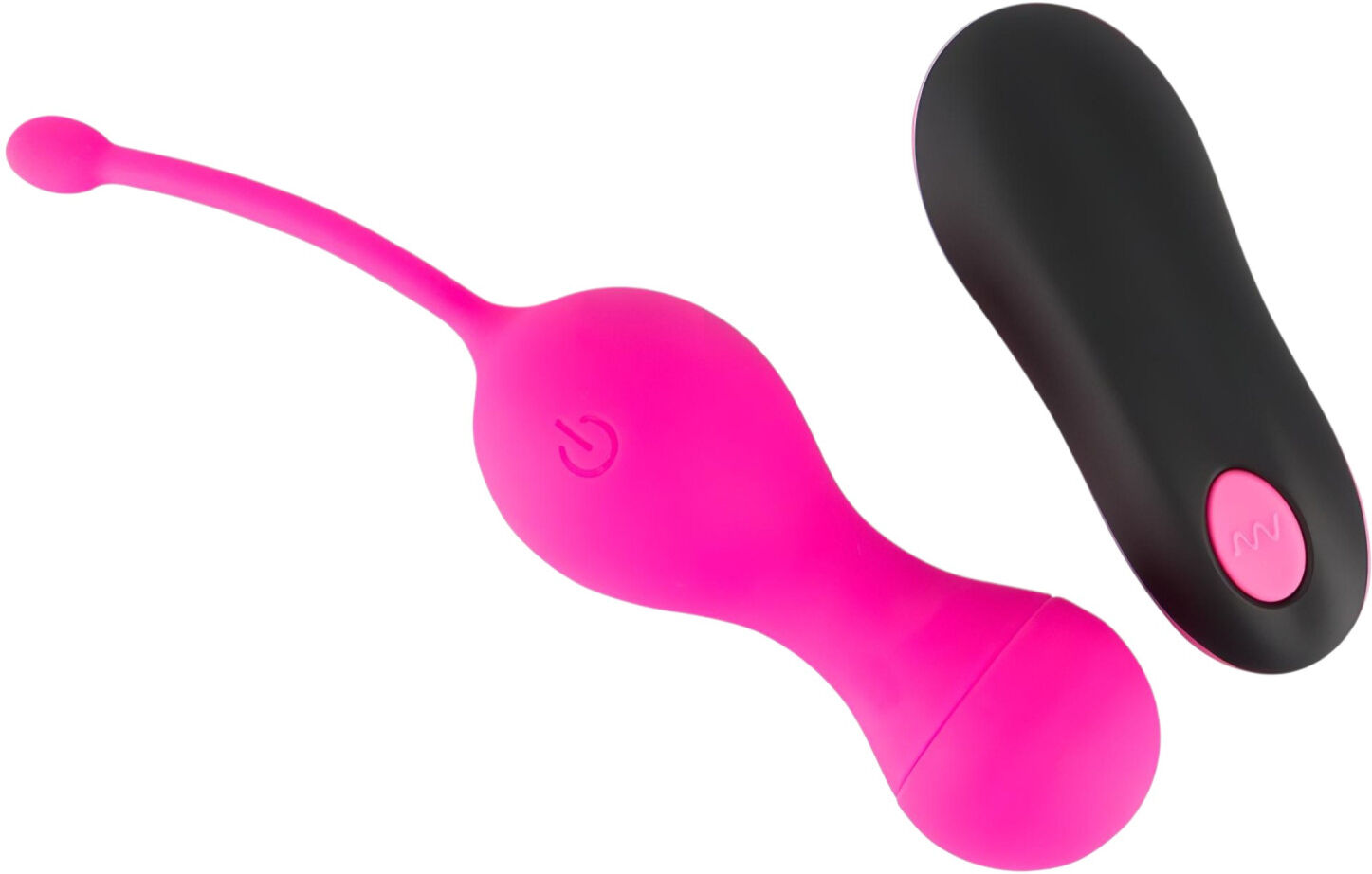 Sweet Smile Smile Love Balls - Bærbar, Genopladelig, Trådløs Vibrator-Æg (Pink)