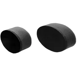 Auftragsschwamm Applicator Pad schwarz, Polierpad 100x55x30mm oval