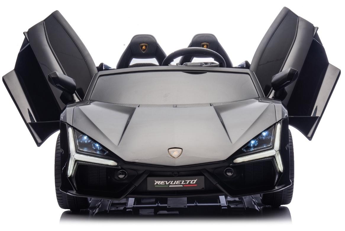 Lamborghini Revuelto - 2-Sitzer - Kinder Elektroauto - 24V - mit Fernbedienung - Schwarz