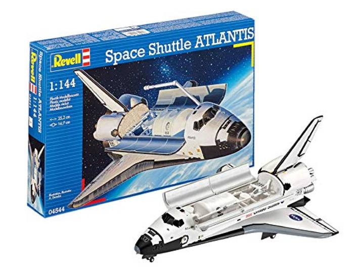Revell 04544 Space Shuttle Atlantis 1:144 Schaal Ongebouwd/Ongelakt Plastic Model Kit, 10 inch lengte