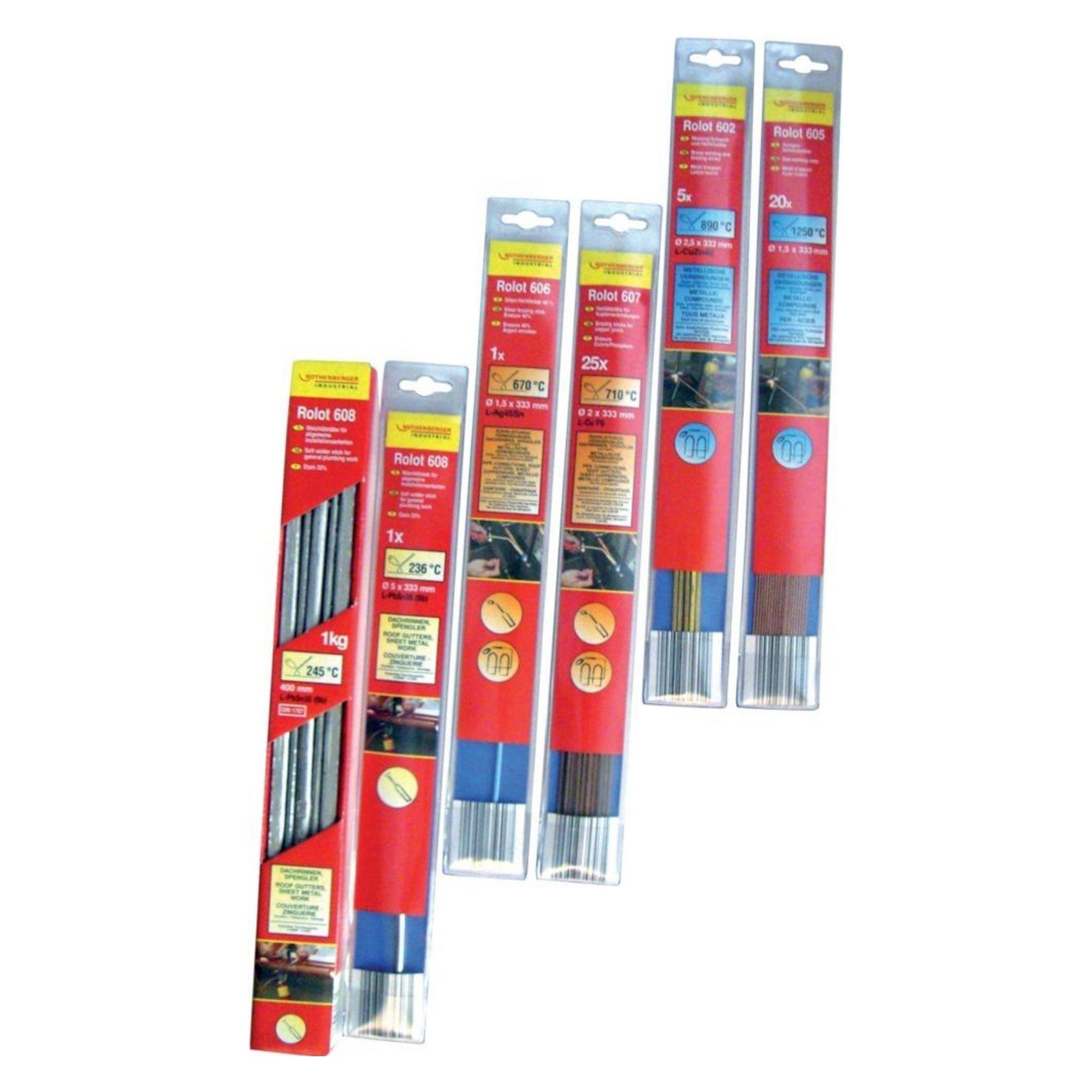 Magni ROTHENBERGER Industrial Spezial Silber Hartlötstäbe 12%, Ø: 1,5 mm, Länge 333 mm 35609 (4004625356098)