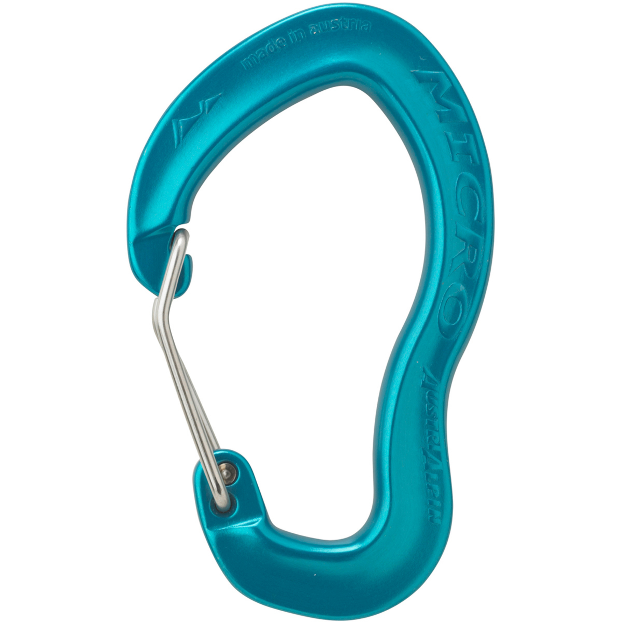 Austrialpin Micro Wiregate Karabiner Karabiner blau Alpinklettern | Eisklettern