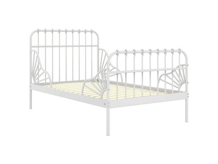 Mode Meuble de chambre - vidaxl - Cadre de lit extensible sans matelas - blanc métal 80x130/200 cm - pour maison N1B13737