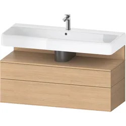 Duravit Collection One Waschtischunterbau, 1 Auszug und 1 Schublade, 1190x470x590mm, Nische Eiche Natur, QA4396030300000, Farbe: Eiche Natur