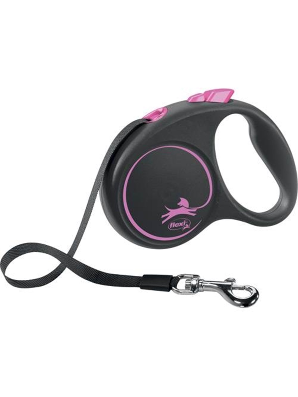 Flexi Black Design S leash 5 m 15 kg pink