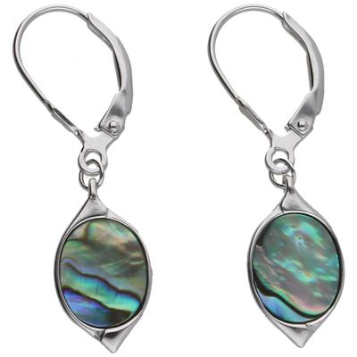 Paar Ohrhänger SMART JEWEL "mit Abalone, Silber 925", bunt (abalone), Ohrringe, Damen, Silber 925 (Sterlingsilber)
