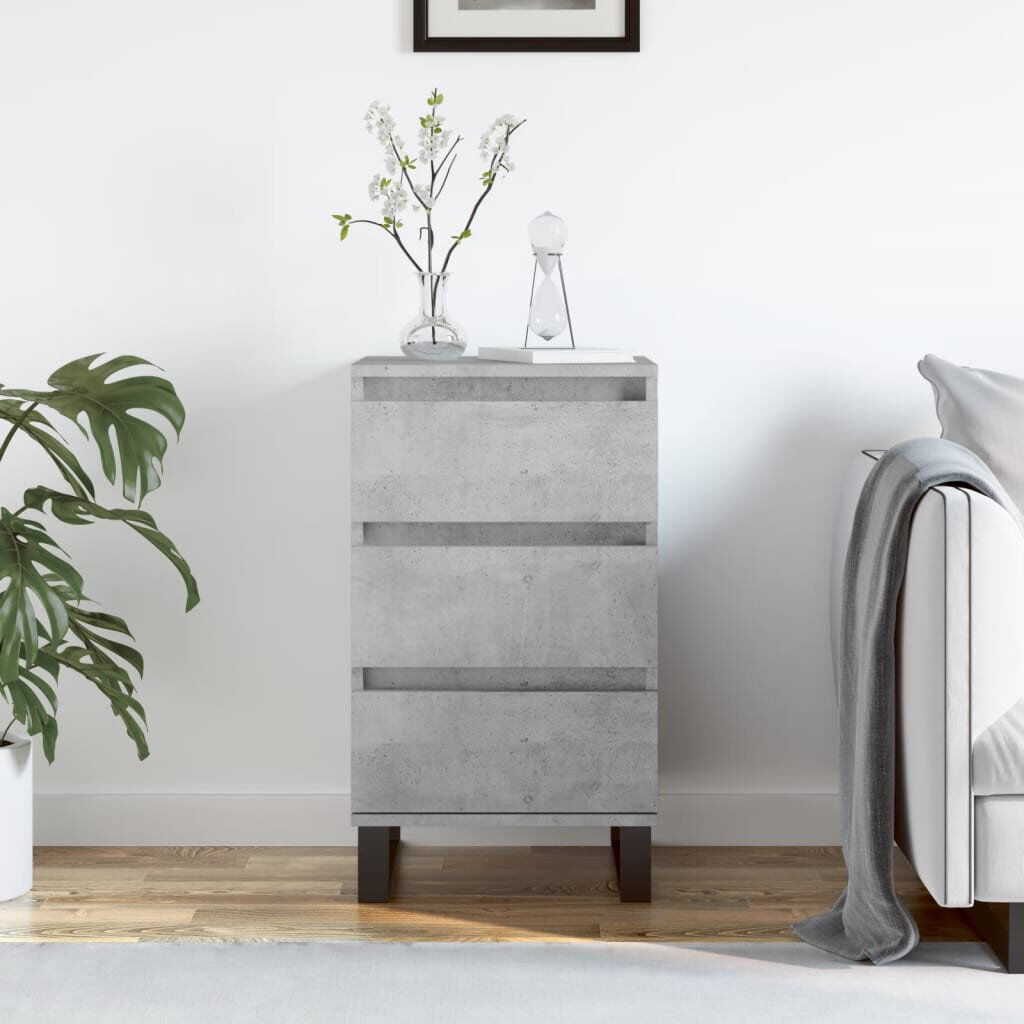 Alpen Home Janey End Table Concrete Grey 70cm H X 40cm W X 35cm D