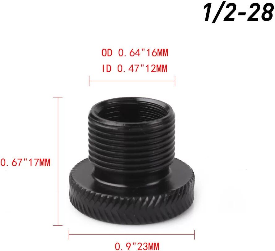 INF Adaptateur de filtre à carburant, adaptateur de filetage 5/8-24 à 1/2-28 pour Napa 4003 Wix 24003