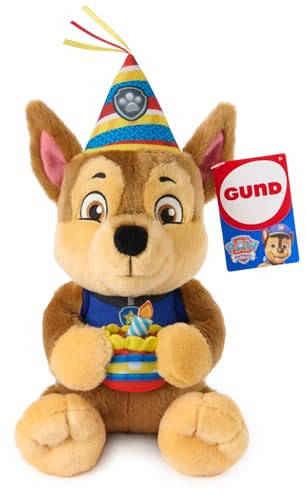 Gund Paw Patrol Knuffel Chase's Birthday - 25 cm