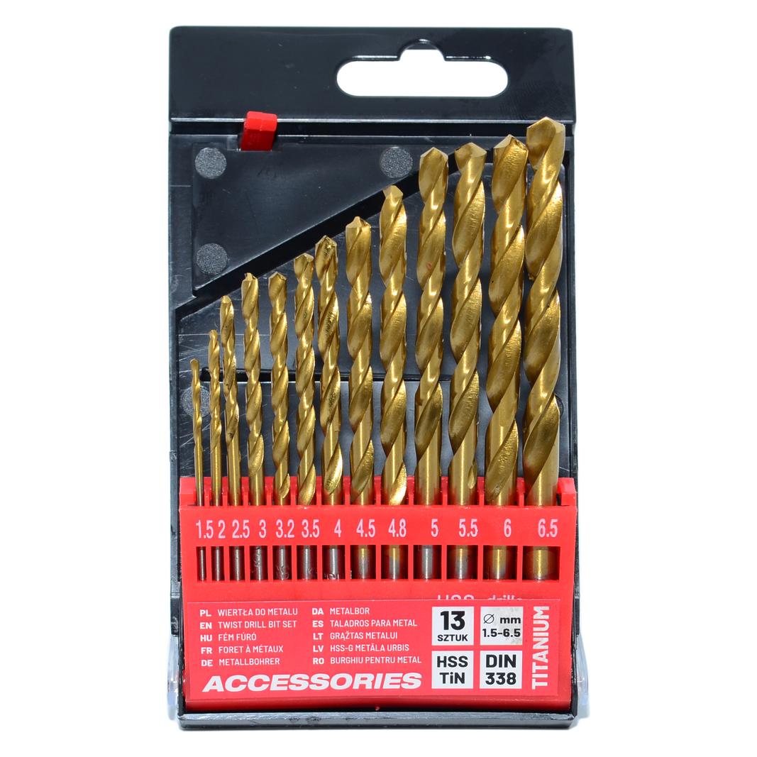 Awtools WIERTŁO METAL TYTAN KPL. 13szt./1,5-6,5mm/ (66743404)