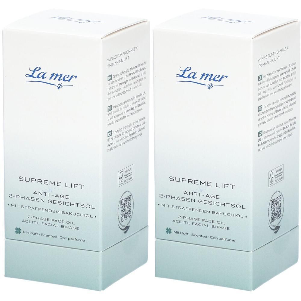 LA MER Supreme Lift Anti-Age 2-Phasen Gesichtsöl 2x 2x30 ml Öl