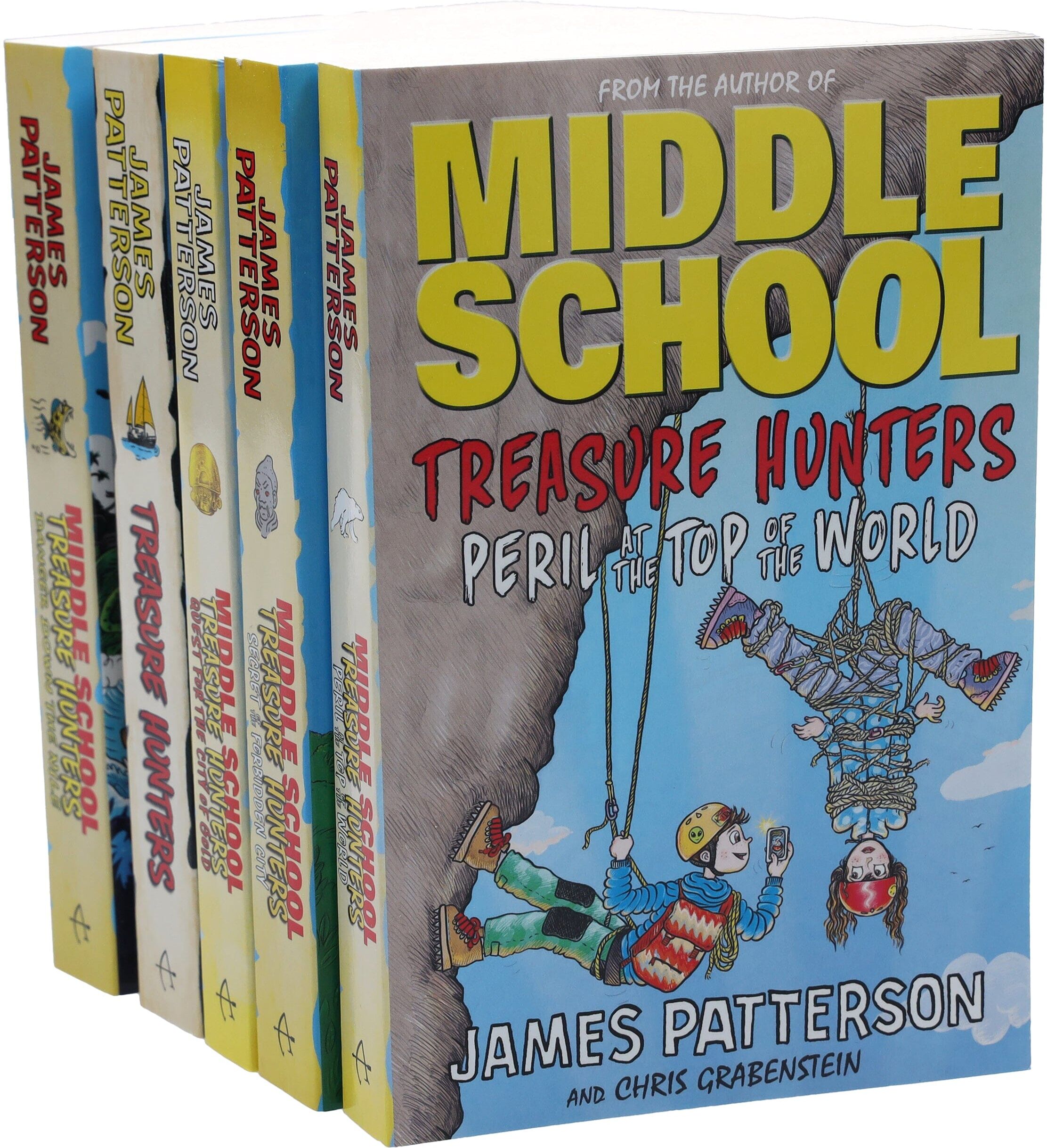 Middle School Treasure Hunters Series by James Patterson 5 Books Collection Set - Ages 9-11 - Paperback Arrow Books