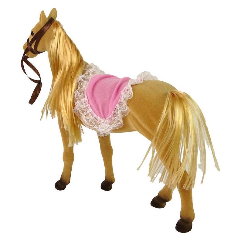 Lean Toys Puppenreiterin mit braunen Ponyfiguren. (36860570)
