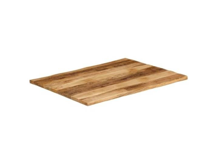 Tischplatte mit Rand , Mangoholz, 90x80x3,8 cm Rustikales Design, einzigartige Maserung, leichte Reinigung, Kombination, Tropisches Holz