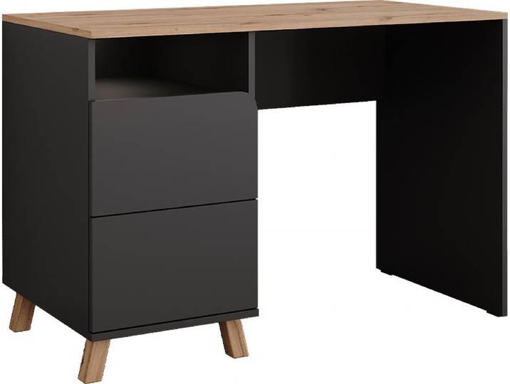 Coiffeuse Vicco Karen Anthracite/Chêne Artisan 110cm sans miroir\, Model 56298