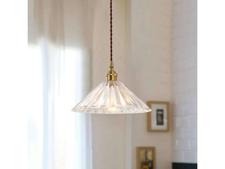 Abat-jour en verre simple, remplacement d'abat-jour suspendu transparent