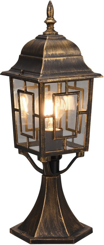 Volturno Trio sokkellamp, brons/bruin, Hoogte: 47 cm