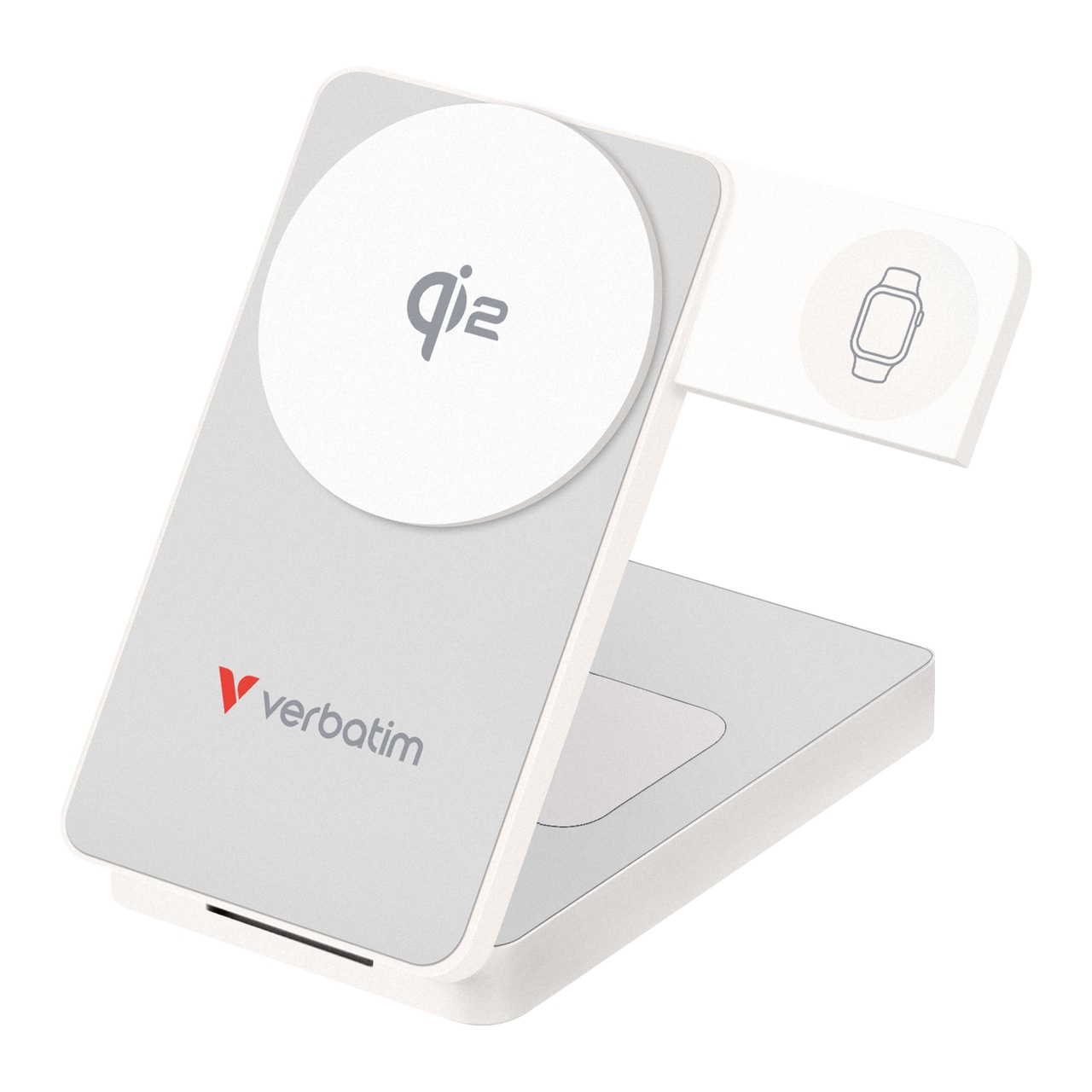 Verbatim 32296 Charge 'n' Go Qi2 Powerbank weiß