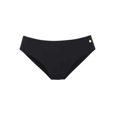 Bikini-Hose LASCANA "Salsa", Damen, Gr. 38, N-Gr, schwarz, Microfaser, Recycling-Polyamid, unifarben, Badehosen Bikini-Hose, mit normalem Schnitt