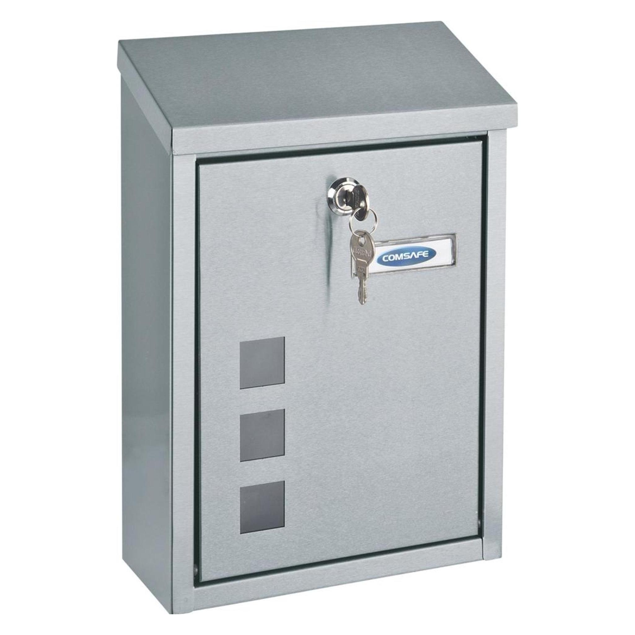 Rottner T06047 Briefkasten Edelstahl Wandmontierter Briefkasten (10 x 22 x 32.50 cm) (T06047)