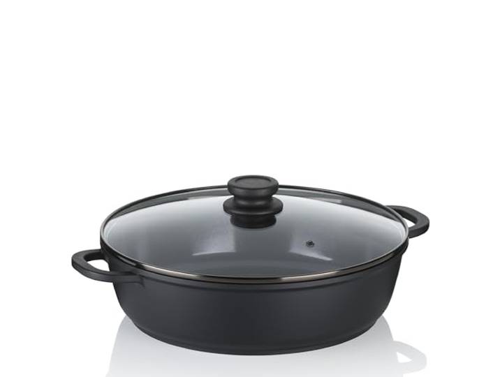 kela Schmorpfanne 32 cm, Atura, Induktion Servierpfanne mit Deckel, Aluguss