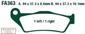 EBC Brakes FA363 Bremsbeläge