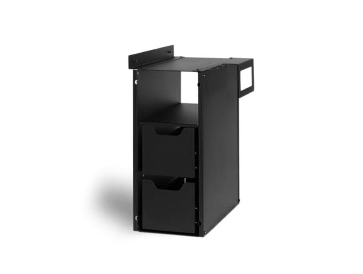 Inbouwrek Gasbarbecue, BURNHARD® Koudgewalst Staal, Laden Volledig Uittrekbaar, Plank, Haken voor Accessoires, Perfect passend voor FRED Modellen – FRED Inbouwrek