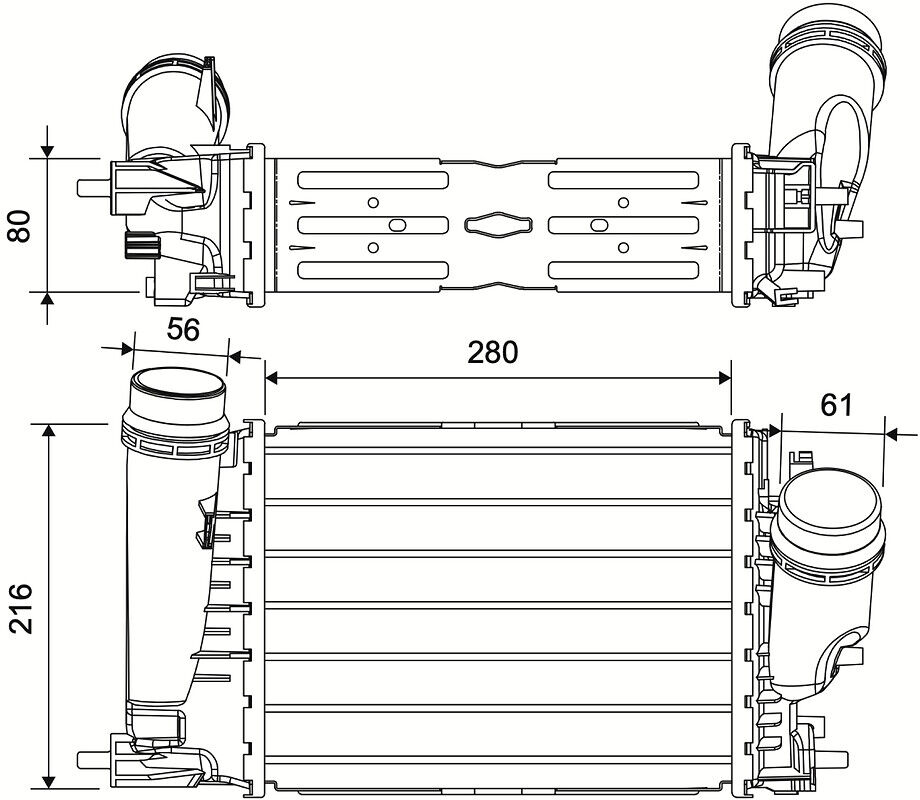 Valeo Ladeluftkühler 881589 Für Renault