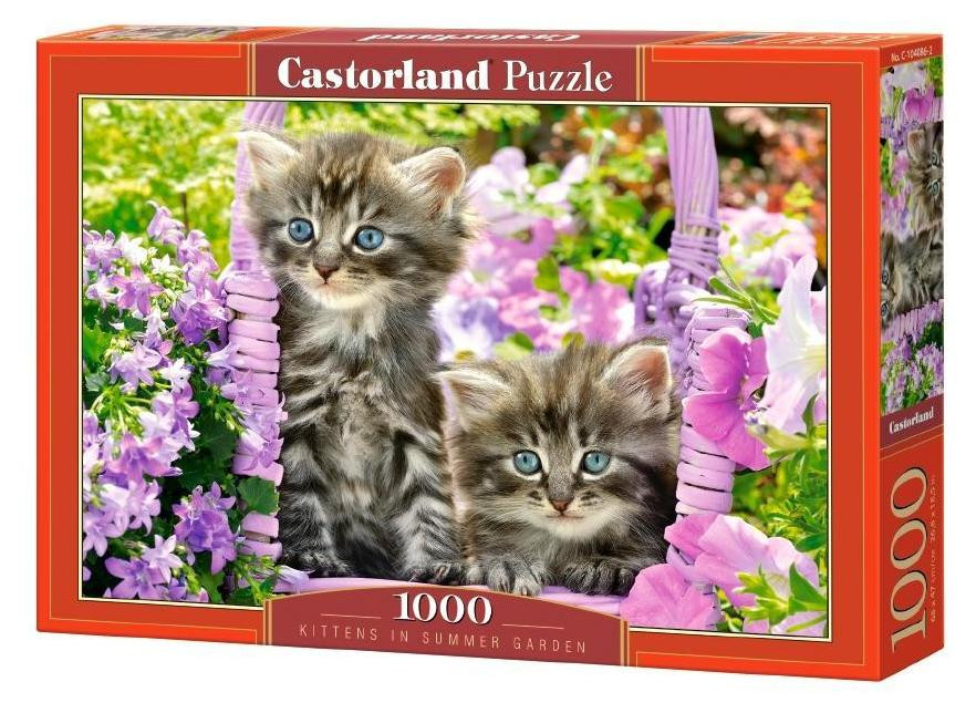 Castorland Puzzel 1000 stukjes Kitten in de Tuin 104086
