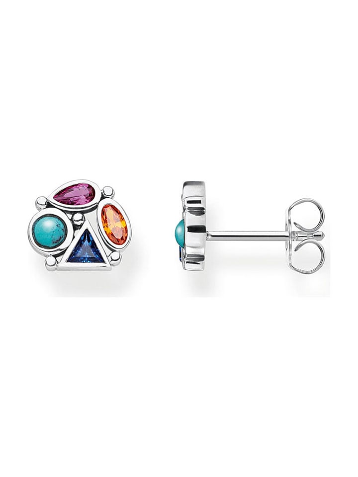Thomas Sabo Silber-Ohrstecker mit Edelsteinen - onesize