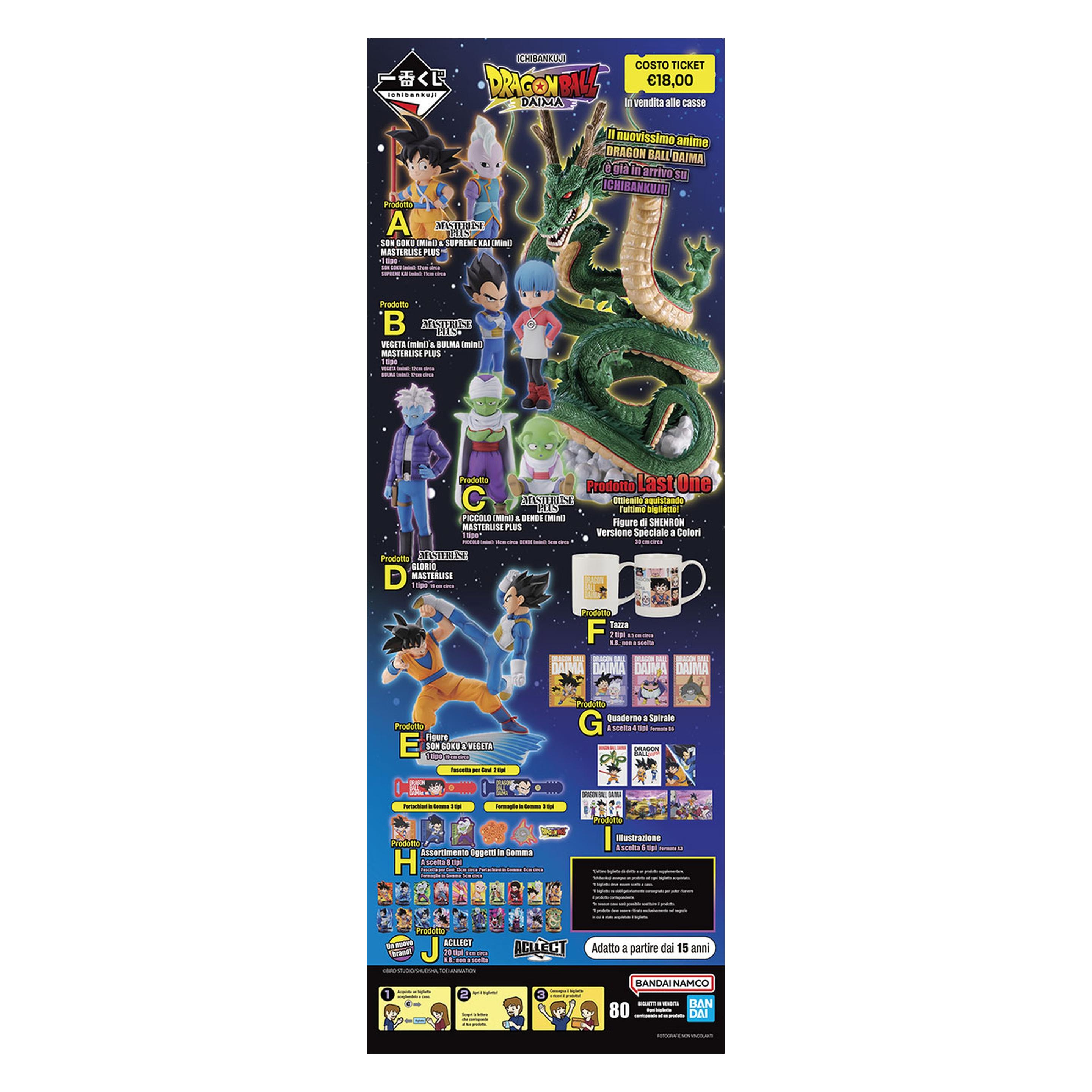 Banpresto ICHIBAN KUJI Dragon Ball Daima 80 Ticket (FIIK0045)