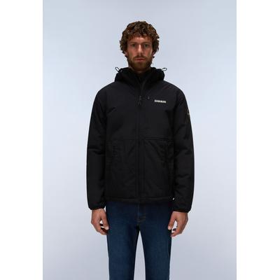 Winterjacke NAPAPIJRI "TUNDRA", Herren, Gr. L, schwarz (schwarz beauty), Obermaterial: 100% Polyamid, normal, Jacken Winterjacke, mit regulierbarer Kapuze, Regular Fit