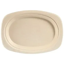 240x DUNI Teller, oval Braun Ø 23 cm Braun