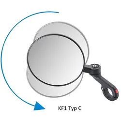 Krampe Lenkerspiegel KF1 Typ C, klappbar Lenkeraußenklemmung, links/rechts