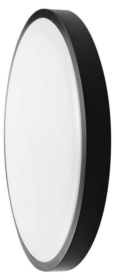 V-TAC Plano Inbouw LED-armatuur, Rond, Zwart, 350mm, 36W, IP44