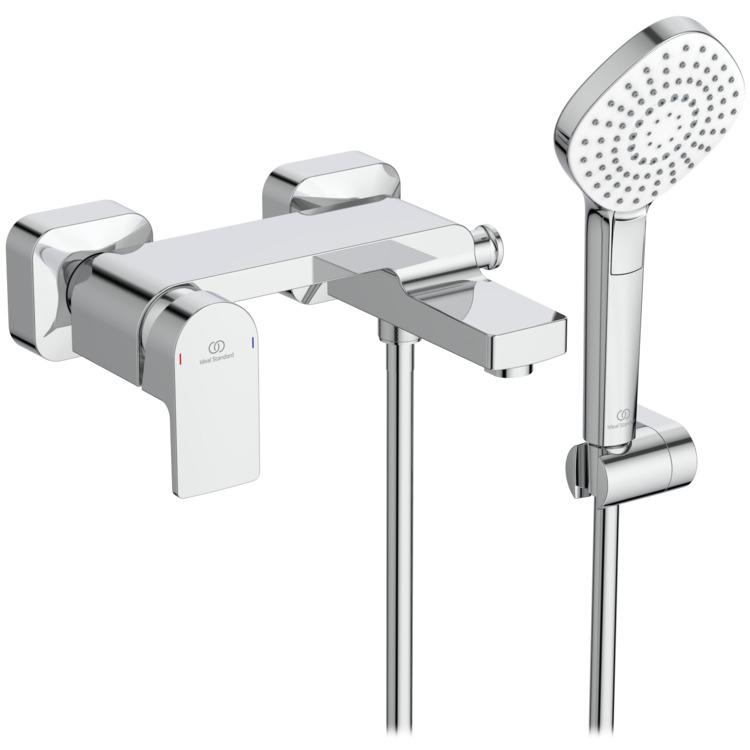 Ideal Standard Edge - Wannenarmatur - Aufputz, mit Brauseset, chrom A7122AA