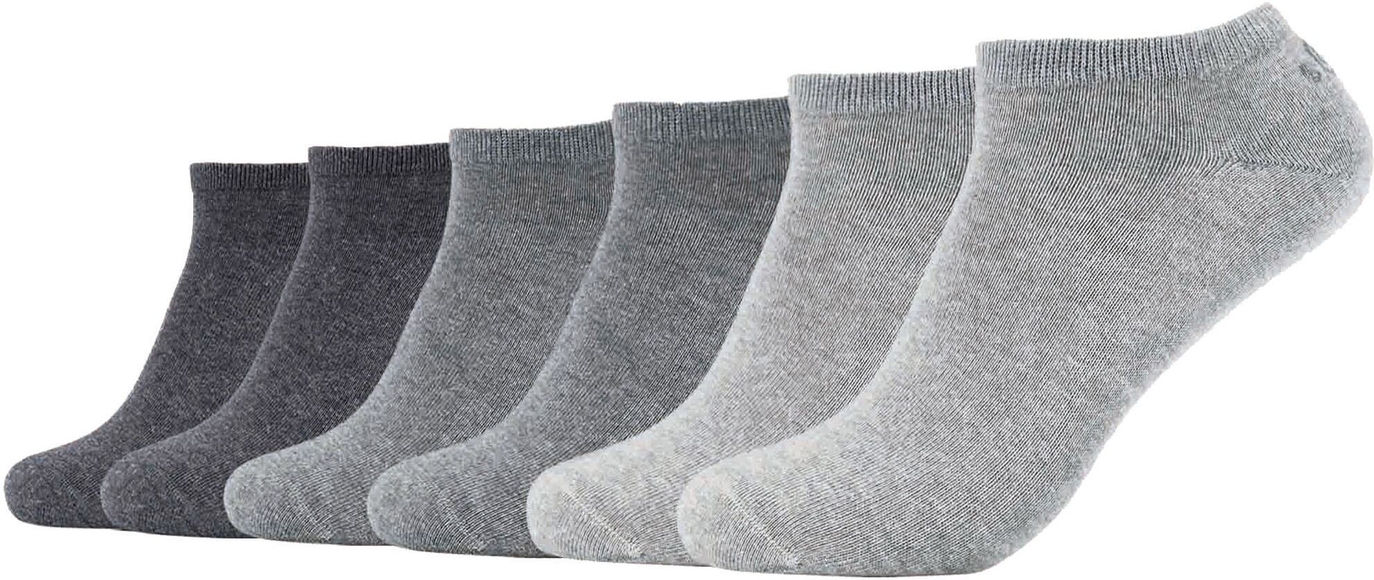 Sneakersocken S.OLIVER "originals", Herren, Gr. 35-38, grau (grautöne, meliert), Baumwollmischung, meliert, normal, Socken Sneakersocken, mit weichem Bund grautöne, meliert 35-38
