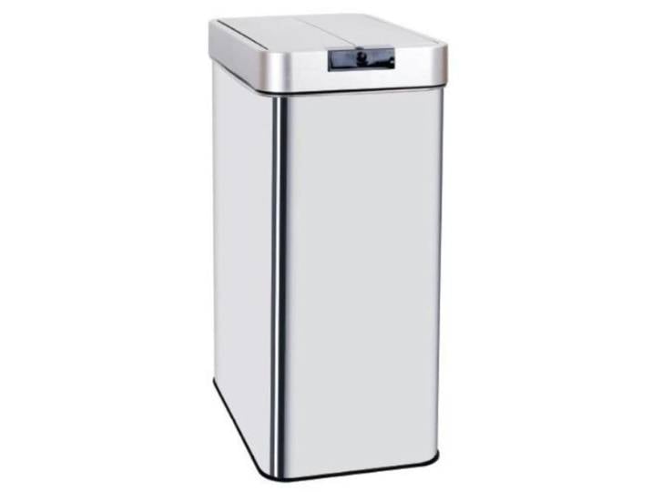Poubelle de cuisine automatique acier inoxydable argent 60l