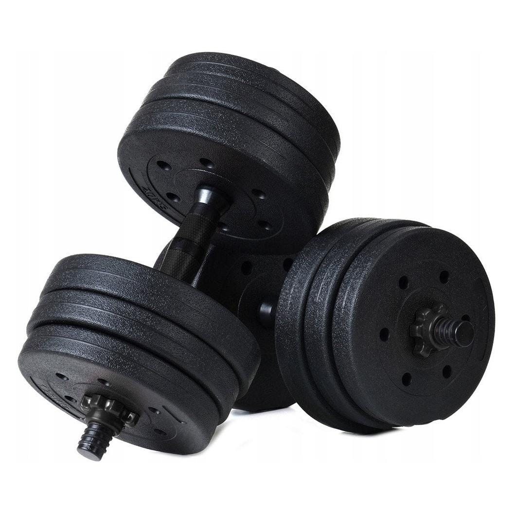 FunFit Hantle 4258 bitumiczne 2 x 10 kg Czarne (2 x 10 kg) (59416043)